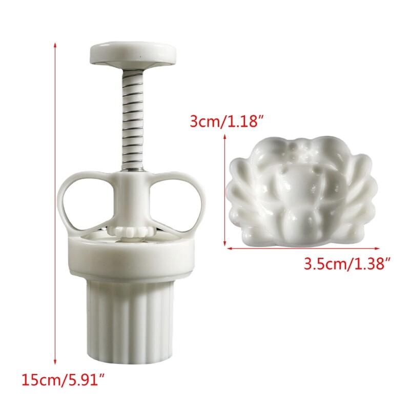 Crab Mooncake Mold 20g DIY Hand Pressure Fondant Moon Cake Mould with Stamps gallery