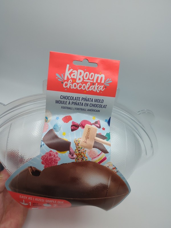 KaBoom Chocolaka Football Chocolate Piñata Mold Reusable Makes 1 Piñata NEW gallery