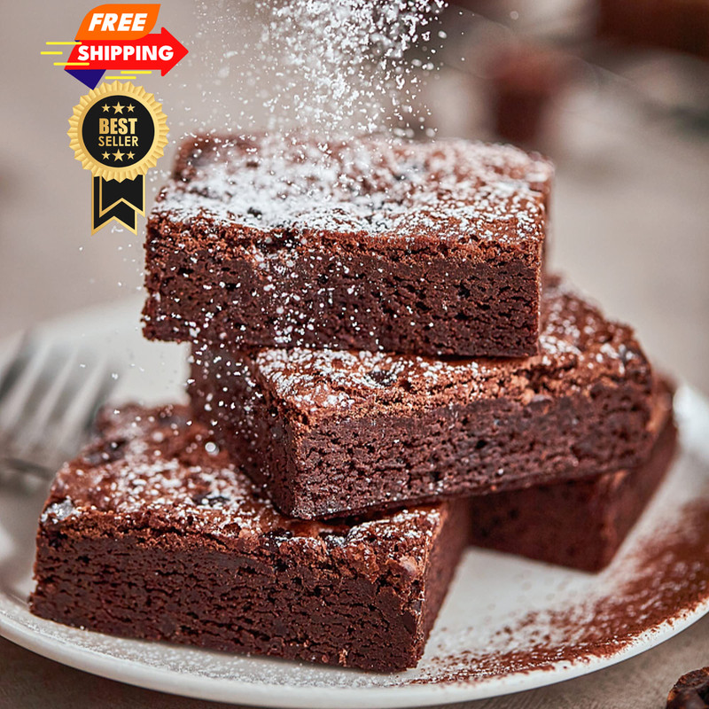 Silicone Brownie Pan - 2 Pcs 4-Cavity Non-stick Square Baking Medium, 2PCS gallery