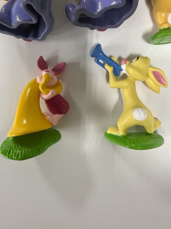 QTY 7 Vintage Winnie The Pooh Cupcake / Cake Toppers Eeyore Piglet Tigger Pooh gallery