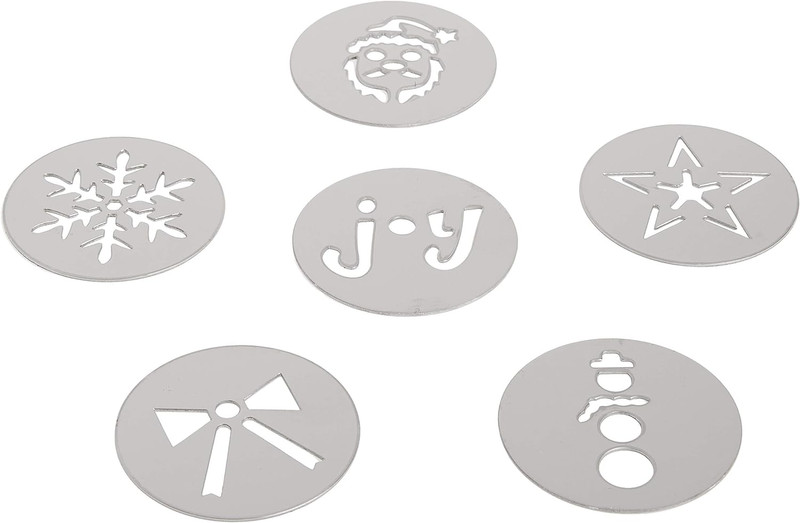 OXO Good Grips Cookie Press Holiday Disk Set, Metallic gallery