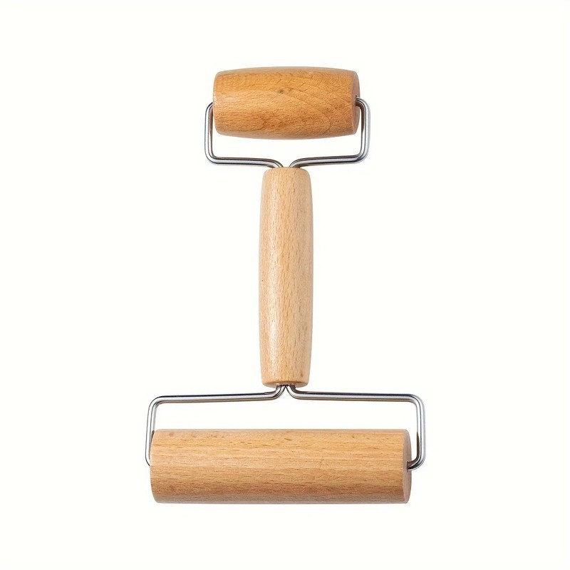 Double Dough Roller Wooden Clay Rolling Pin Craft Tool gallery