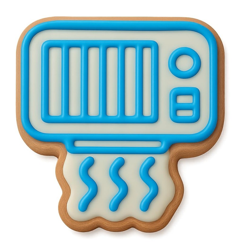 Wall-Mounted Heater Cookie Cutter & Stamp - 3.1x4 gallery
