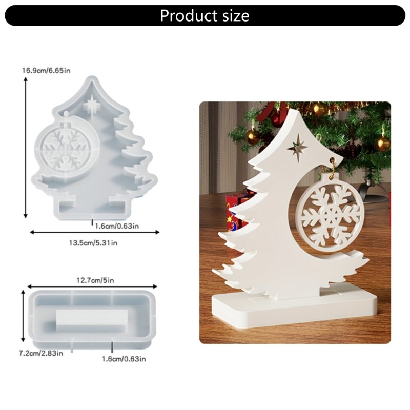 Silicone Christmas Tree Mold High Temp Resistance Handmade Art Supplies gallery