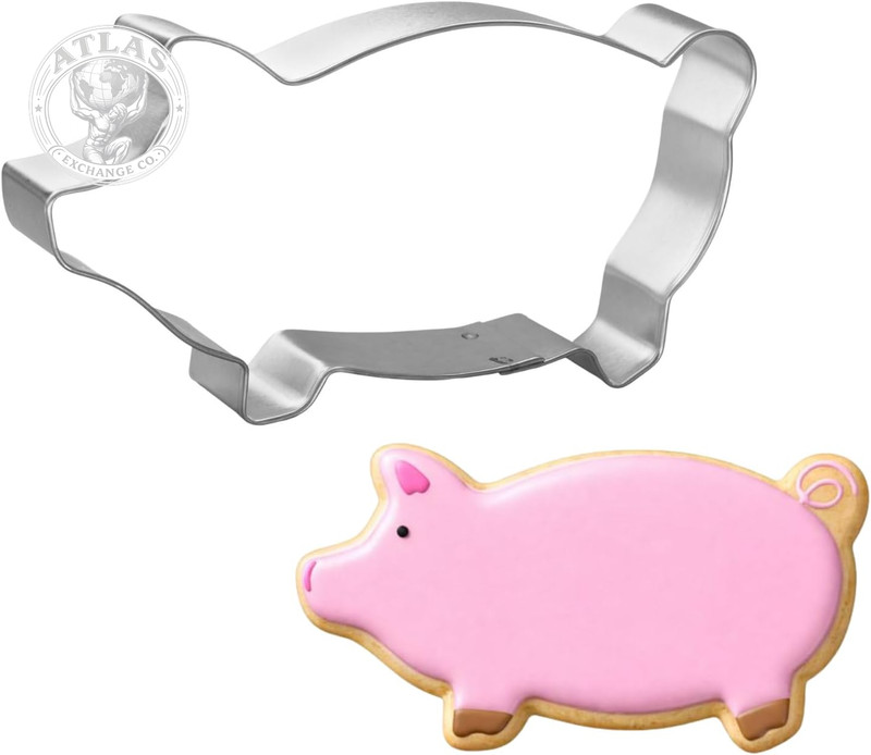 Foose Marranitos Pig Cookie Cutter 5 Inch –Tin Plated Steel Cookie Cutters – Mar gallery