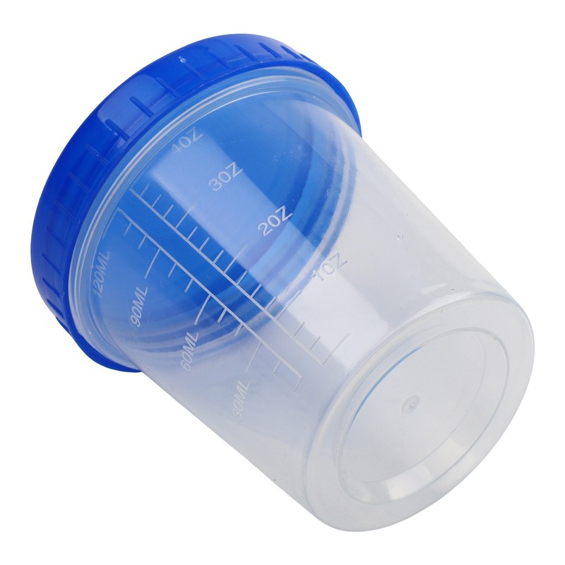 120ml Plastic Specimen Sample Jar Craft Container Urine Pot Cup With Lids gallery
