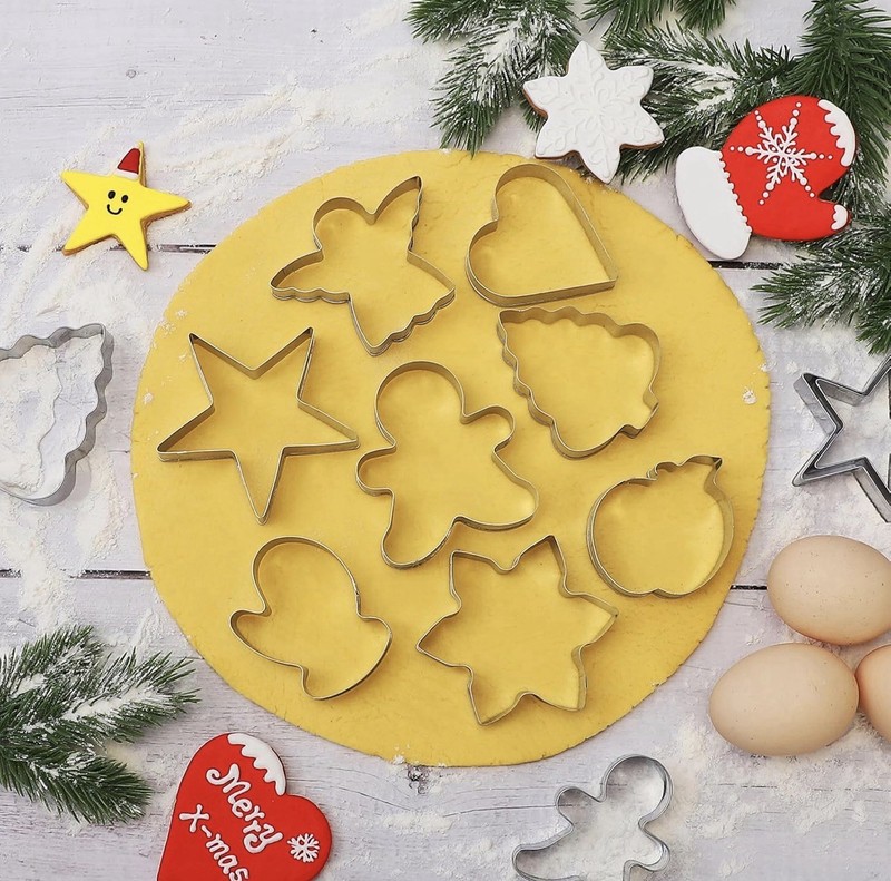 KULENAND Christmas Cookie Cutters Set 24 Pc Holiday Baking Shapes NIB gallery