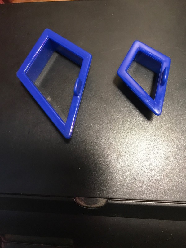 KITE/DIAMOND Cookie Plastic Cutters 1.75 Inch 2.5 Inch/Play-Doh Use As Well