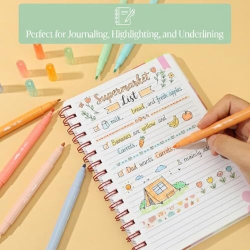 - Dual Tip Bible Highlighters, 8 Pack, Pastel Colors, Fast Dry Highlighters gallery