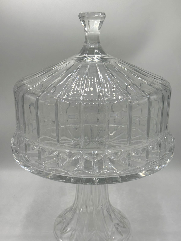GODINGER SHANNON OLYMPIA COLLECTION FOOTED ROUND CAKE STAND WITH DOME WITH BOX gallery