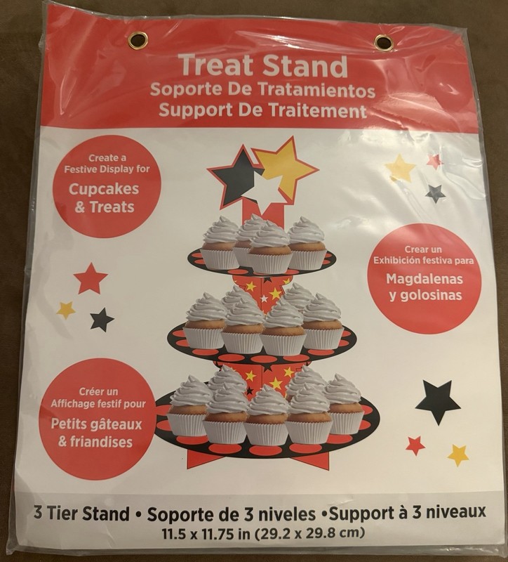 HER 3 Tier Cupcake Treat Stand 11.5"x 11.75 Party Tableware Decoration Free Ship
