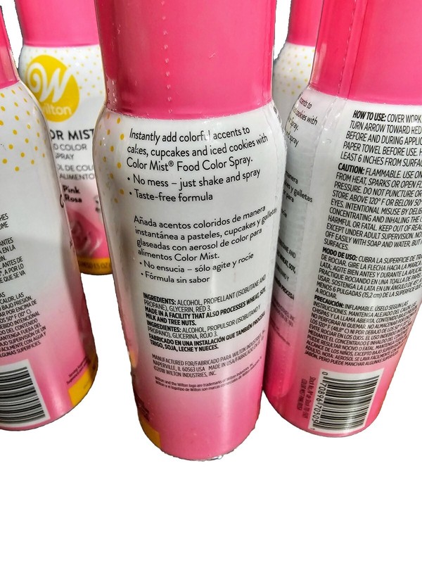 Wilton 1.5Oz Shimmer Pink Rose Food Color Spray, (Lot Of 6) gallery