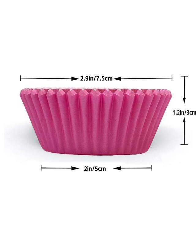 300 Counts Cupcake Liners Cupcake Cups Food Grade 6 Solid Pink Purple Colors ... gallery