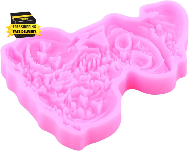 Halloween Silicone Molds Halloween Skull Pumpkin Fondant Mold for Cake Decoratio gallery