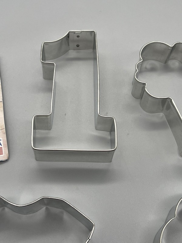 Ann Clark Set of 5 Football Cookie Cutters Jersey Helmet Football #1 Stainless gallery