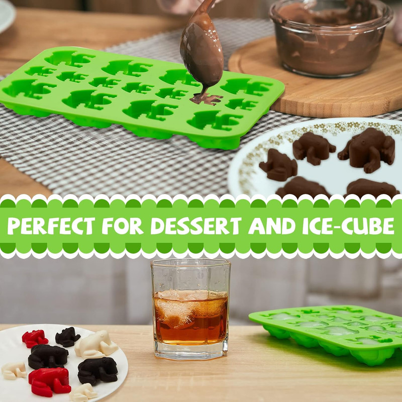 Silicone Frog Chocolate Mold Candy Molds Passover Jelly Ice Tray in Fun 10 Plagu gallery