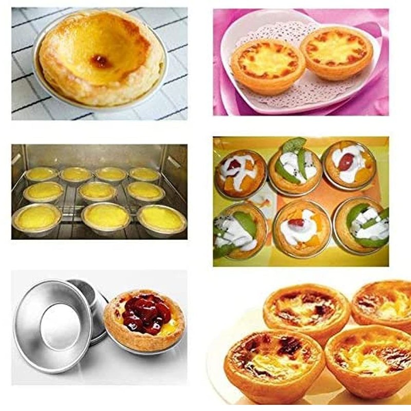 25 Pieces Egg Tart Molds Tiny Pie Tartlets Dessert Mold Pans Tin Puto Cup Bakewa gallery