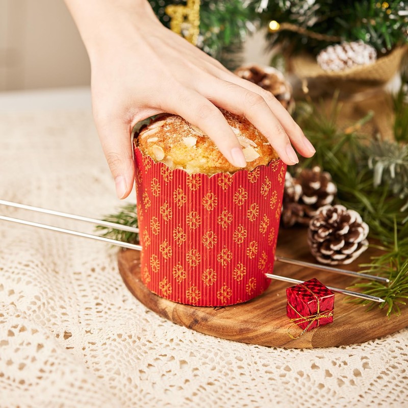 5-Pack Stainless Steel Panettone Pins with Storage Pouch - 15.75" Heavy-Duty ... gallery