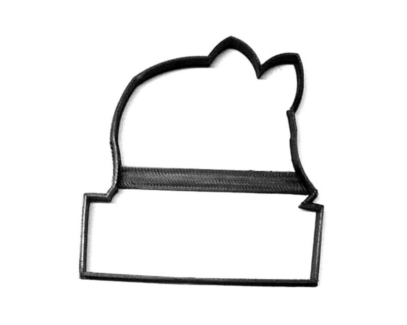 INDIAN GIRL FACE OUTLINE WITH BANNER SHORT HAIR NATIVE COOKIE CUTTER USA PR3104