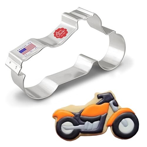 Ann Clark Motorcycle Cookie Cutter Extra Large 5”, Made in USA gallery
