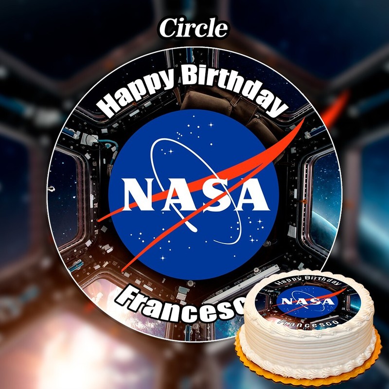 Edible Nasa Cake Topper