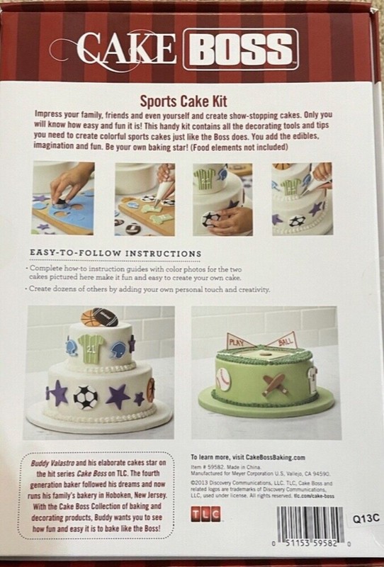 Cake Boss Sports FOOTBALL Cake Kit 28-piece Decorating Kit Cake Superbowl gallery