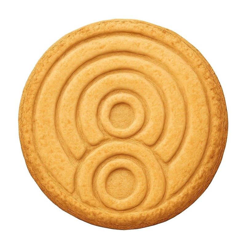 Concentric Crop Circle Cookie Cutter & Stamp, Fondant & Clay Cutter – 4×4″