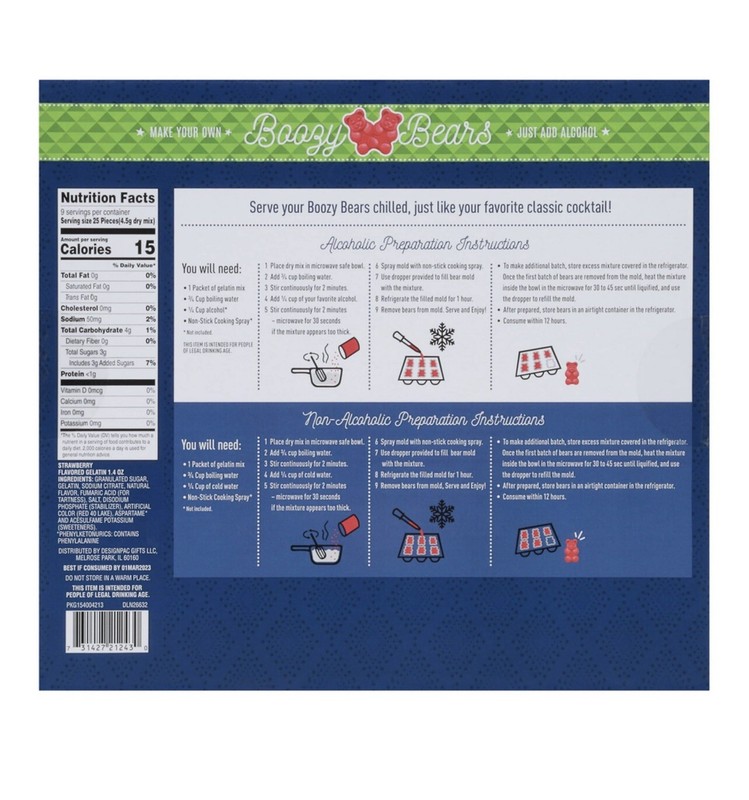 NEW - Boozy Bears Gummy Bear Kit, Strawberry Margarita Flavored gallery