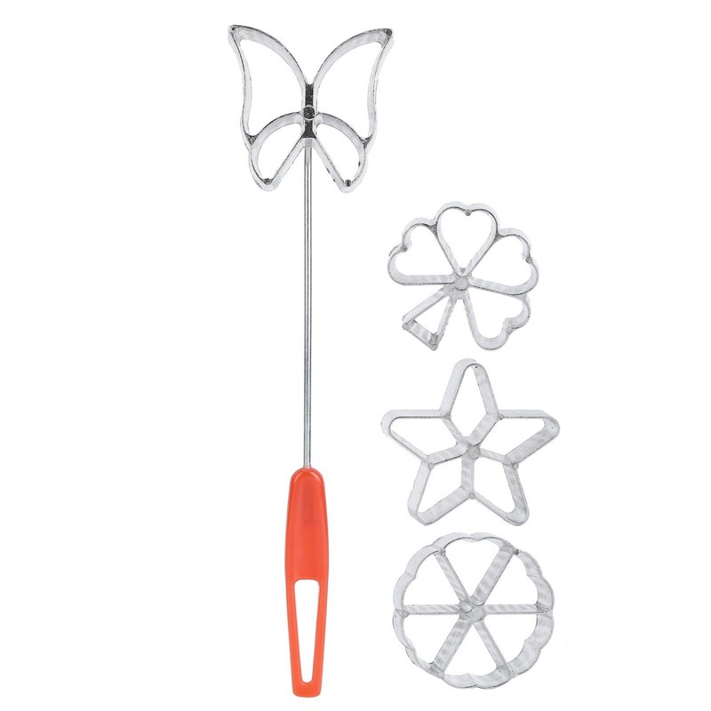 Cookie Bunuelos Aluminum Alloy Mold with Handle Kitchen Dessert Tool 4 Piece