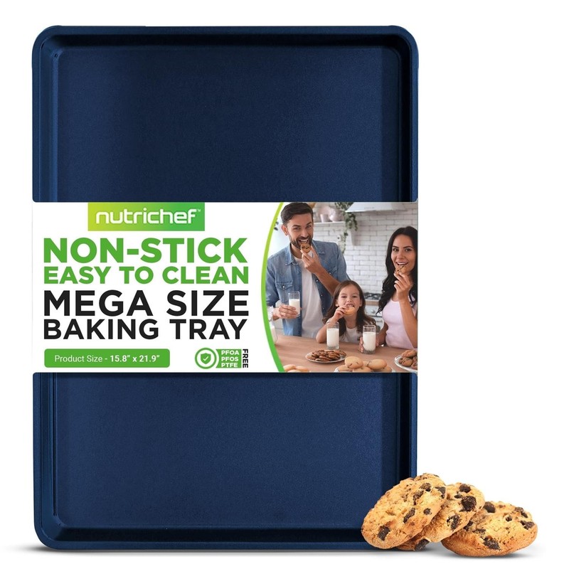 Nutrichef Extra Large Nonstick Cookie Sheet For Baking 22 Inch X 16 Inch