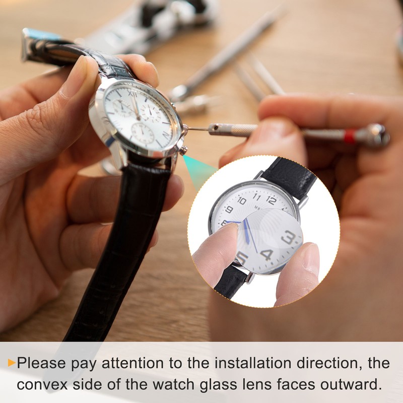 3pcs 23mm Round Clear Watch Repair Lens gallery