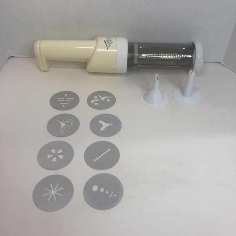 Super Shooter Plus G0123 Cookie Press & Food Decorator 8 Discs Sailboat Car