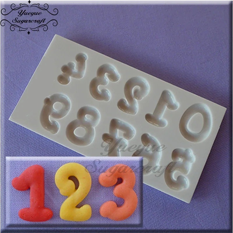 Sugarcraft Capital English Alphabet & Number Food Grade Chocolate Silicone Mold gallery