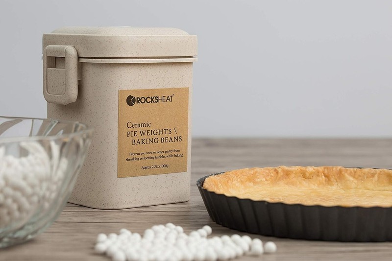 ROCKSHEAT Ceramic Pie Weights - Food Grade - High Heat Resistant - Reusable gallery