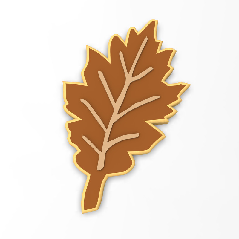 Oak Tree Leaf Cookie Cutter & Stamp #1 | Fall Autumn Craft Decor Leaves Trees gallery