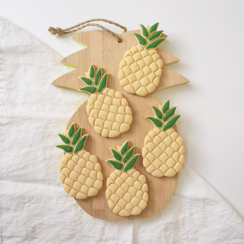 Set of 4 Tropical Fruit Cookie Cutters - banana, watermelon, pineapple, papaya gallery