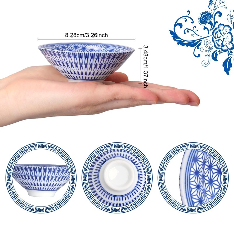Chopstick & Dish Set, 10 Pairs 8.8 Inch Natural Chopsticks and 12 Pcs 3.2 Inc... gallery
