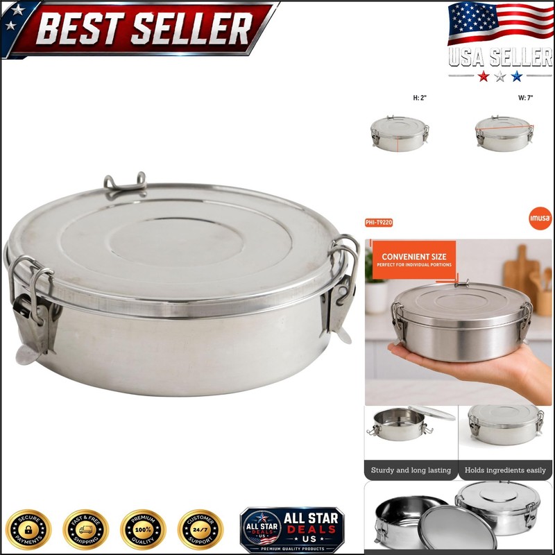 1.5Qt Stainless Steel Flan Mold with Lid – Perfect for Cheesecakes & Desserts