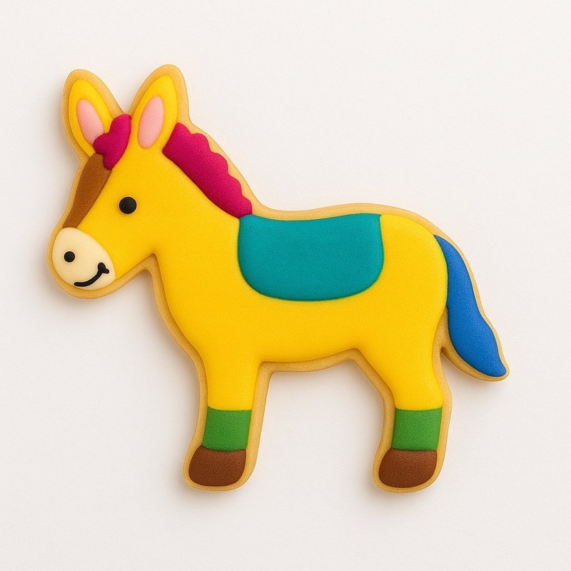 Donkey Cookie Cutter 3.75'' Metal Zoo Animal Birthday Party gallery