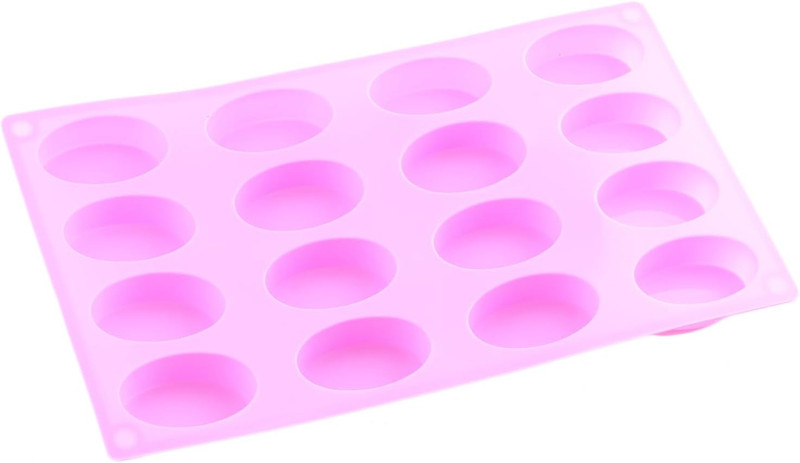 16 Cavity Oval Silicone Chocolate Molds for Chocolate Biscuit gallery