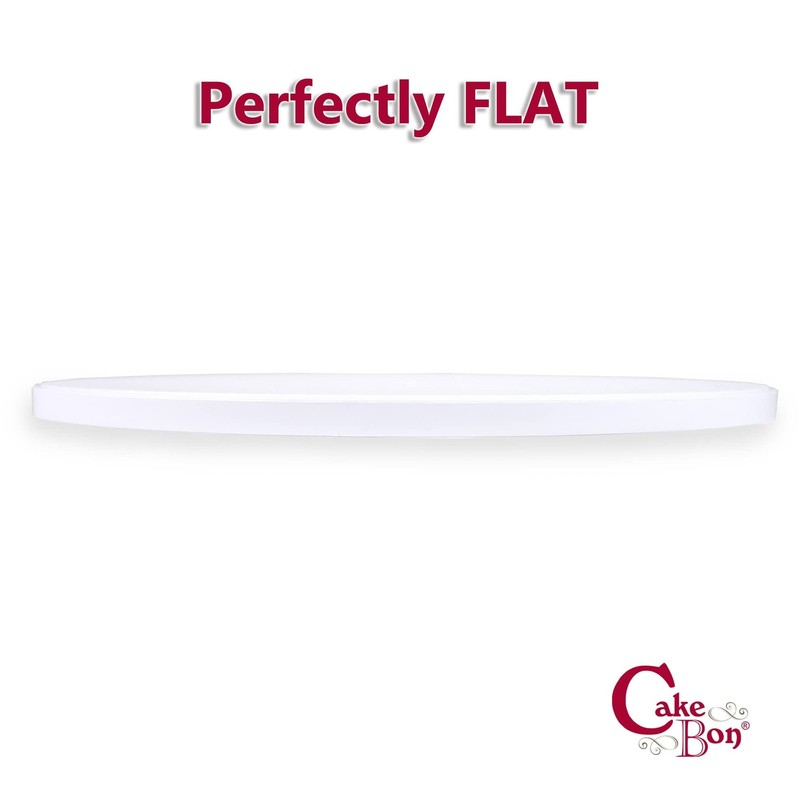 Thick Plastic Cake Boards 10 Inch Round, White 1-Pack Sturdy 1/2 Inch Base Drum gallery