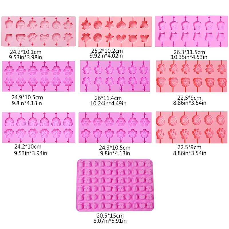 Lollipop Silicone Animals Fruits Flower Model Home-made for Children gallery