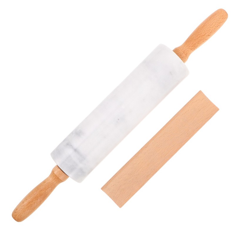 3pcs Marble Rolling Pin: Marble Kitchen Dough Rolling Pin - Non-Stick Food gallery