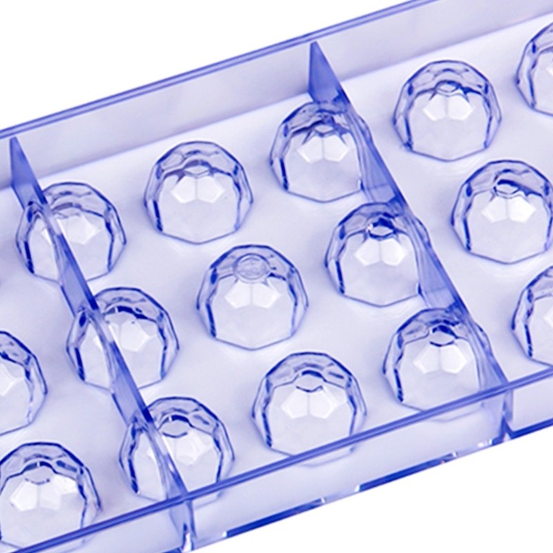 Flexible 21 Cavity Gemstones Shape Chocolate Mold For Creative Baking Projects gallery
