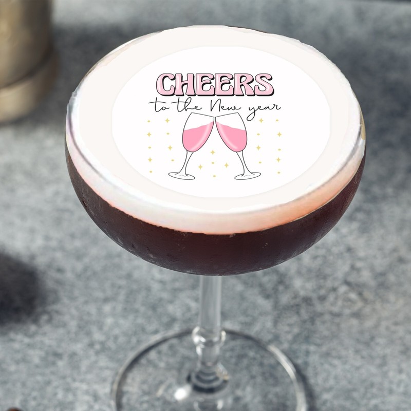 New Years Eve NYE Party Edible Cocktail Drink Toppers