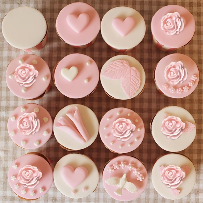 Elegant Rose Silicone Fondant Mold - Perfect for Cake & Chocolate Designs gallery