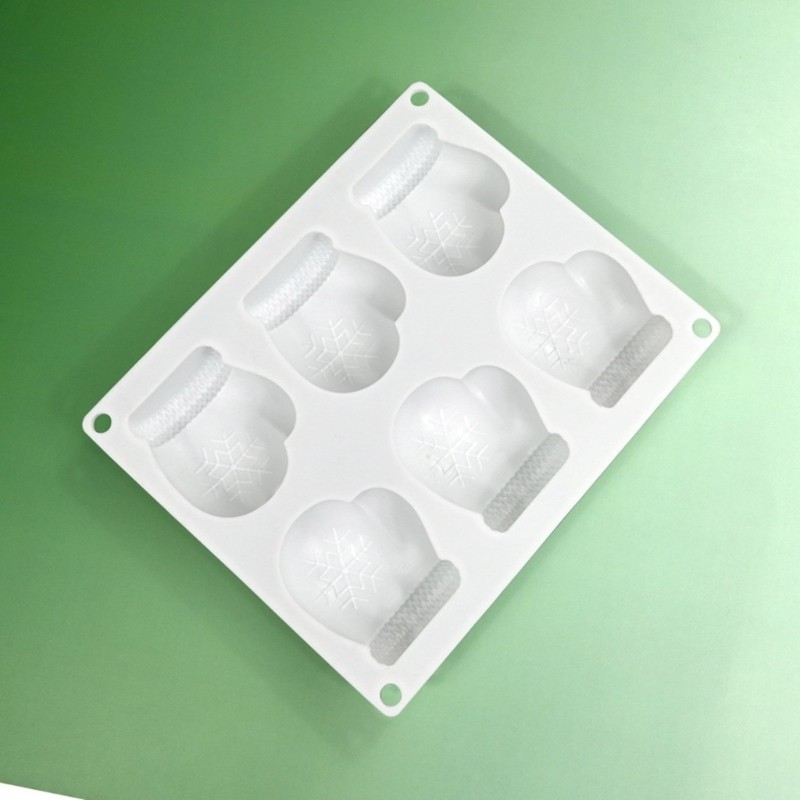 Christmas Snowflake Gloves Silicone Molds for Festival Cake Baking Dessert Tool gallery