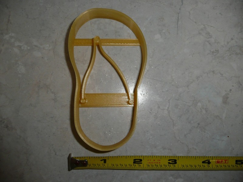 FLIPFLOP FLIP FLOP SANDAL SUMMER SHOE LEFT FOOT DETAILED COOKIE CUTTER PR4964 gallery