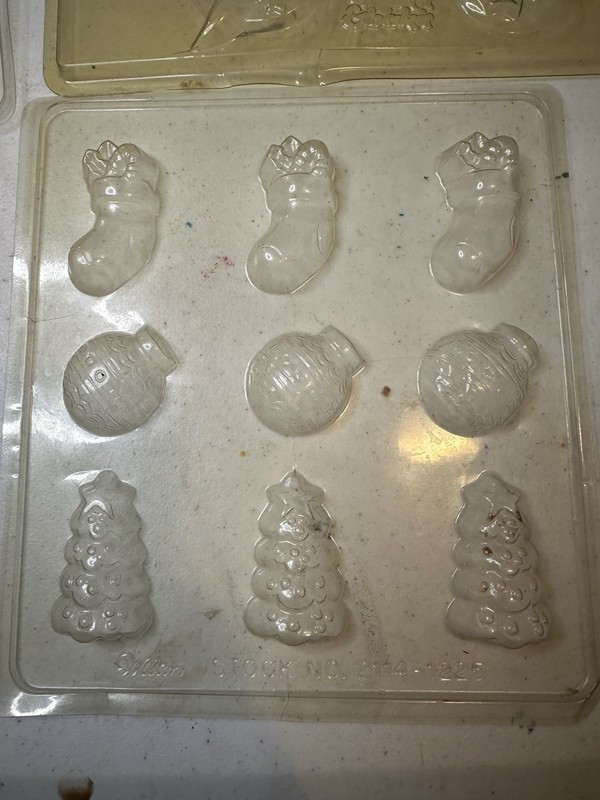 Vintage Wilton & Life of the Party Candy Lollipop Molds Lot of 8 Holiday gallery