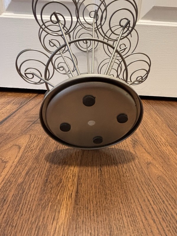 3-Tier Metal Cupcake Stand/Holder, Silver Round Matte Finish Contemporary gallery